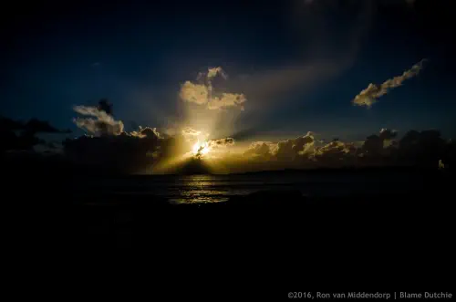 Sunset without a tripod